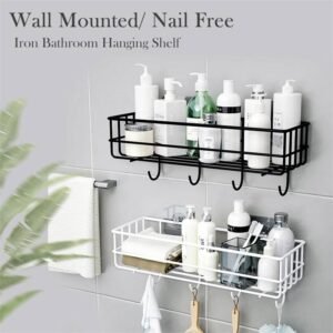 Flat Wall-Mounted Bathroom Rack