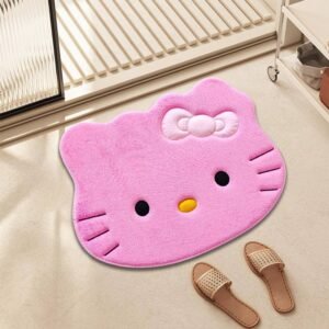 Cute Cartoon Floor Mats for Home Use, Imitation Lamb Velvet - Image 2