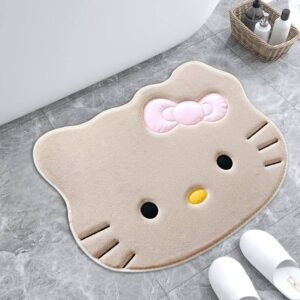 Cute Cartoon Floor Mats for Home Use, Imitation Lamb Velvet