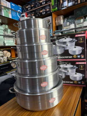 Kinelco Protea 6-Piece Aluminium Stock Pot Set - Image 2