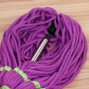 Microfiber stainless steel rod purple mop - Image 3