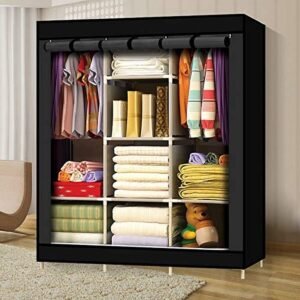 Storage Portable Wardrobe Closet Clothes Organizer No-Woven Fabric. - Image 2