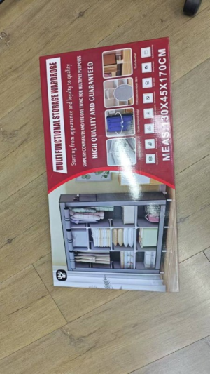 Storage Portable Wardrobe Closet Clothes Organizer No-Woven Fabric.