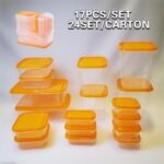 17 Psc Food Storage Container with Lids Storage Box Set