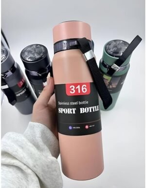 Sports Water Bottle, Stainless Steel, 800ml, With LED Temperature Display. - Image 3