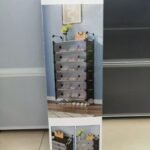 Regular 7 Tier Dustproof Shoe Rack with Cover