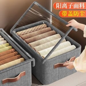 Folding Storage Box with & Transparent Lids Window - Image 6