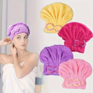 Microfiber Hair Drying Cap - Image 2