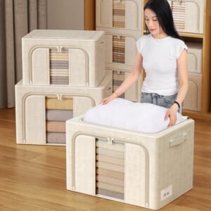 Foldable cloth storage box organizer