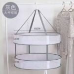 Double-layer hanging drying rack