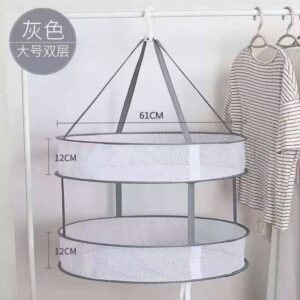 Double-layer hanging drying rack
