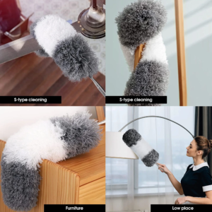 Microfiber duster for ceilings with handle - Image 3