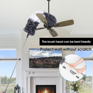 Microfiber duster for ceilings with handle - Image 2
