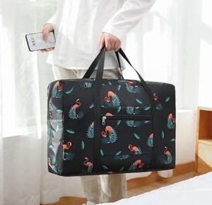 Pattern foldable duffel bag