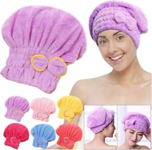 Microfiber Hair Drying Cap - Image 3