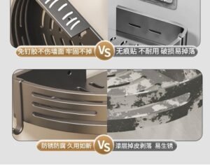 Punch-Free Triangle Storage Rack Bathroom Storage Rack - Image 4