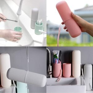 12psc Capsule-shaped travel toothbrush holder