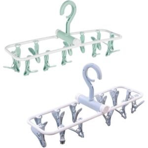 Portable Folding Clothes Drying Rack (12psc) - Image 5
