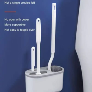 3-in-1 Silicone Wall Mounted Toilet Brush Set - Image 5