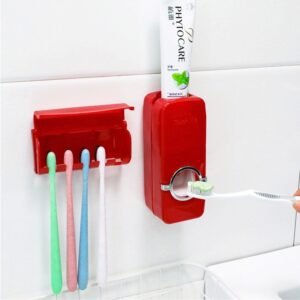 Wall-mounted toothbrush holder and automatic toothpaste dispenser set - Image 3
