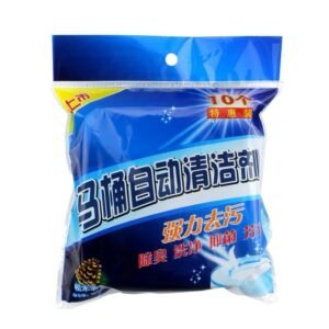 Automatic blue bubble toilet bowl cleaning tablets