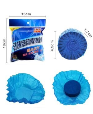 Automatic blue bubble toilet bowl cleaning tablets - Image 2