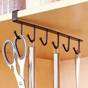 Under-cabinet coffee mug holder or storage rack