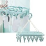 32-Clip Multipurpose Hanging Clothes Dryer
