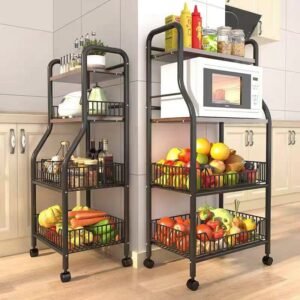 Multipurpose fruit and kitchen trolley rack - Image 4