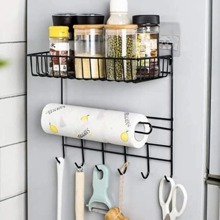Wall-mounted kitchen organizer