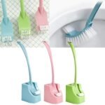 Curved Double Sided Toilet Brush With Holder