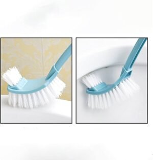 Curved Double Sided Toilet Brush With Holder - Image 2