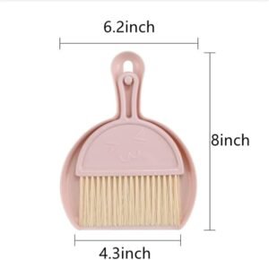 12psc Mini Cute Table Dustpan & Brush Set – Cat Design - Image 4