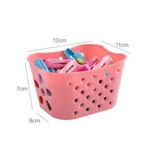 Colorful 30PCS Plastic Clothes Pegs With Basket - Image 2