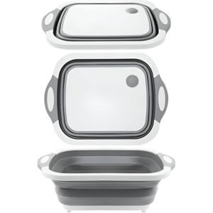 3 in 1 Collapsible Foldable Chopping Cutting Board - Image 2