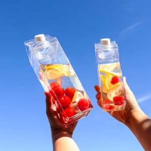 Transparent Plastic Milk Juice Water Bottle