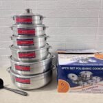 6psc Aluminum Polish Pot