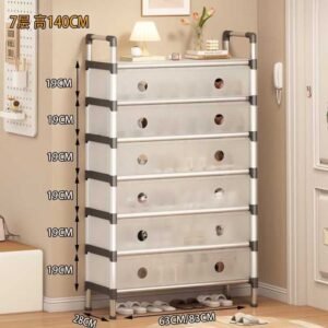High quality 7-Layer Dustproof Shoe Rack Big-pipe (63cm) - Image 4