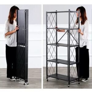 5 layers Foldable Kitchen Storage Rack - Image 2