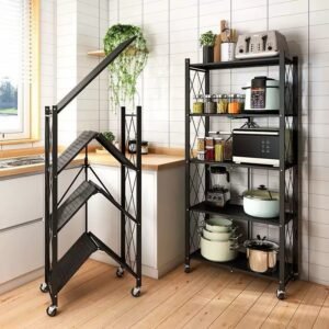 5 layers Foldable Kitchen Storage Rack - Image 3