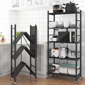5 layers Foldable Kitchen Storage Rack - Image 4