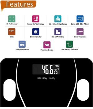 Rechargeable/Battery Digital Personal Bathroom Health Body Weight Scale - Image 3