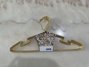 10psc Non-Slip Electroplated Iron Clothes Hanger Clothes Drying Rack - Image 2