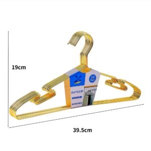 10psc Non-Slip Electroplated Iron Clothes Hanger Clothes Drying Rack - Image 3