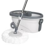 360-degree rotating spin mop and bucket set.