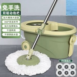 360-degree rotating spin mop and bucket set. - Image 4