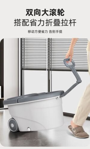 360-degree rotating spin mop and bucket set. - Image 2