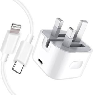 Apple 20W USB-C Power Adapter and a USB-C to Lightning Cable - Image 4