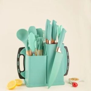 19 Pieces Silicone Utensils Sets with Knife Tools(Kitchenware set) - Image 3