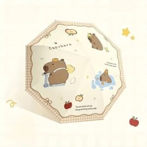 Capybara" cartoon-themed folding umbrella - Image 6